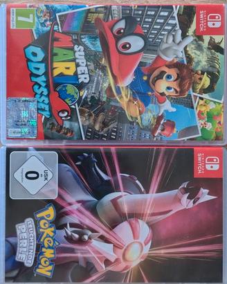 Super Mario odissey e Pokémon perla splendente
