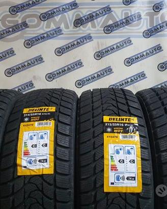 4 pneumatici 215 55 16 delinte termiche nuovi