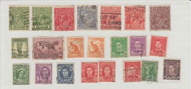 42 Francobolli Australia, 1888/1960 in busta