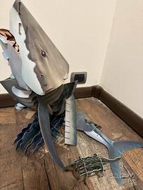 Lotto corpo umano, squalo e  dinosauro giocattolo