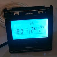 Termostato cronotermostato nuovo nero