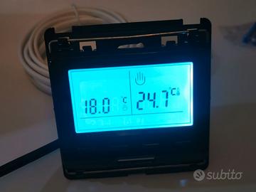 Termostato cronotermostato nuovo nero