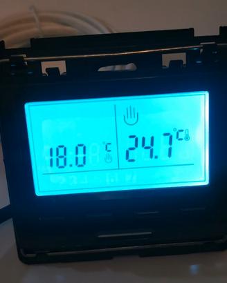 Termostato cronotermostato nuovo nero