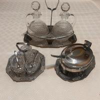 Set da tavola “menage” in cristallo