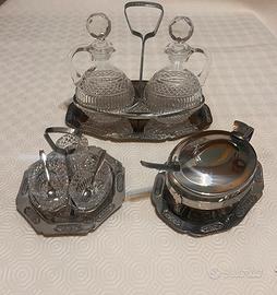 Set da tavola “menage” in cristallo