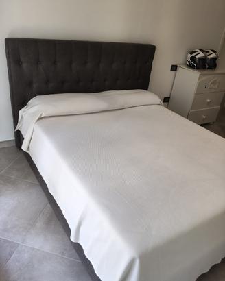 Letto contenitore con materasso memory