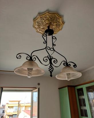 doppio lampadario vintage 