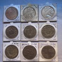 9 monete con Maria Teresa d'Austria  SF del 1780