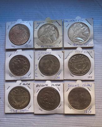 9 monete con Maria Teresa d'Austria  SF del 1780