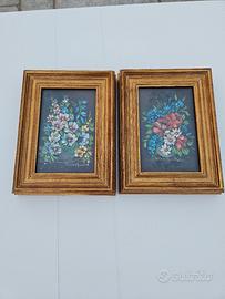 2 quadretti Sonia Mondini floreali