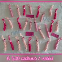 Portafortuna uncinetto handmade maialino