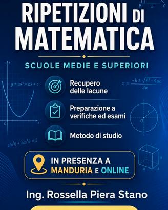 Ripetizioni matematica e fisica