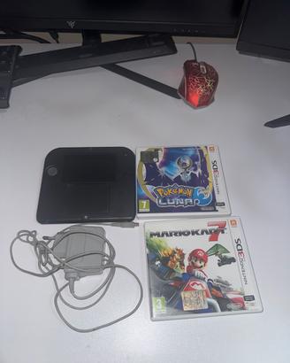 Nintendo 2DS con 3 giochi originali + caricatore