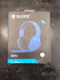 SADES Spirits – Cuffie Gaming (nuove, mai usate)