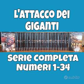 L'ATTACCO DEI GIGANTI Serie Completa Numeri 1 / 34