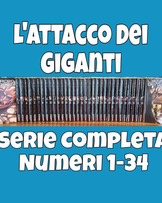 L'ATTACCO DEI GIGANTI Serie Completa Numeri 1 / 34