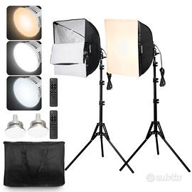 Kit di Illuminazione Softbox Professionale 400mm