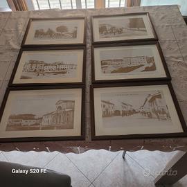 set n. 6 stampe paese bassa bolognese fine 800.