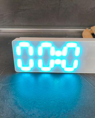 Sveglia Digitale Led ricaricabile+ batteria snooze