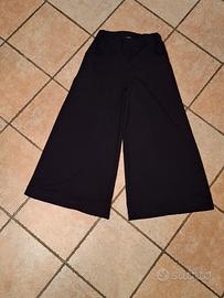 pantaloni neri larghi poliestere Vicbee tg  S