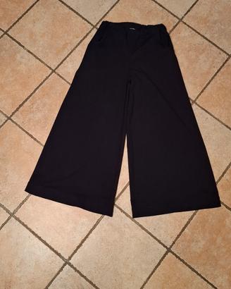 pantaloni neri larghi poliestere Vicbee tg  S