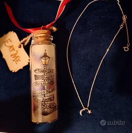 Collana argento stella e luna