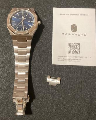 Orologio Sapphero da uomo in acciaio “ottagonale”