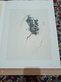 EMILIO GRECO LITOGRAFIA ORIGINALE 1971 SENZA TITOL