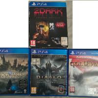 Lotto 4 Giochi PS4 usati funzionanti con custodie