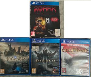 Lotto 4 Giochi PS4 usati funzionanti con custodie
