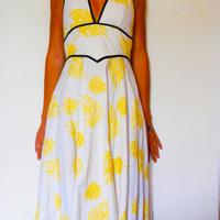 vestito anni 50 cotone