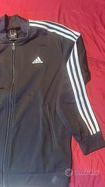 Tuta Adidas nera con zip tg M