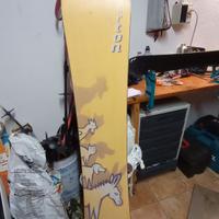 Tavola snowboard Burton con attacco sp rapido