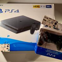 PlayStation 4 slim completa 2 joystick