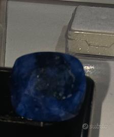 Zaffiro Naturale Sri Lanka Ceylon Certificato 