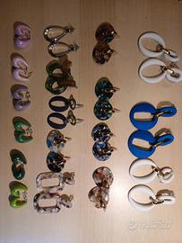 Orecchini donna nuovi,lotto 18 paia