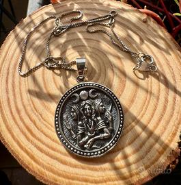 Ciondolo Dea Hecate in Argento 925