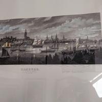 Quadro serigrafia Berendsohn -veduta Amburgo