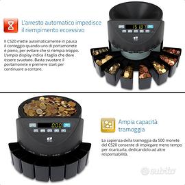 Macchina Contamonete e Selezionatrice ZZap CS20 (E