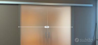 Porte scorrevoli in vetro temperato