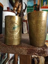 Antichi Bicchieri Bronzo Fadini Borghi