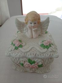 Portagioie angioletto in porcellana 