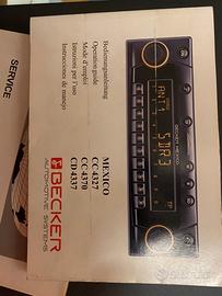 Manuale autoradio Becker Mexico CD