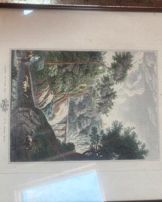 Quadro a litografia con cornice