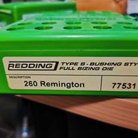 Redding Type S Full Sizing Die 260 Remington