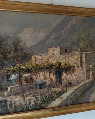 Dipinto firmato Mario Irace, Paesaggio