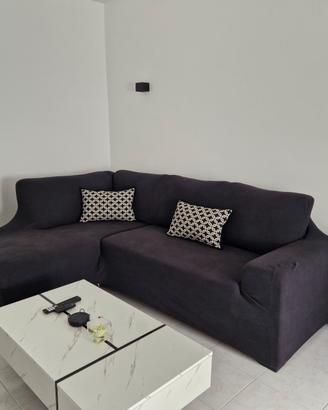 Divano a 3 posti, con penisola