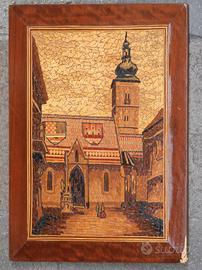 Quadro in mosaico ligneo di San Marco a Zagabria