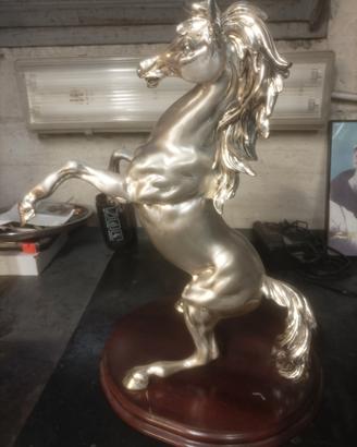 CAVALLO RAMPANTE ARGENTO