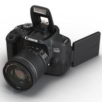 Canon EOS 750D + obiettivo 18-55 + 3 batterie